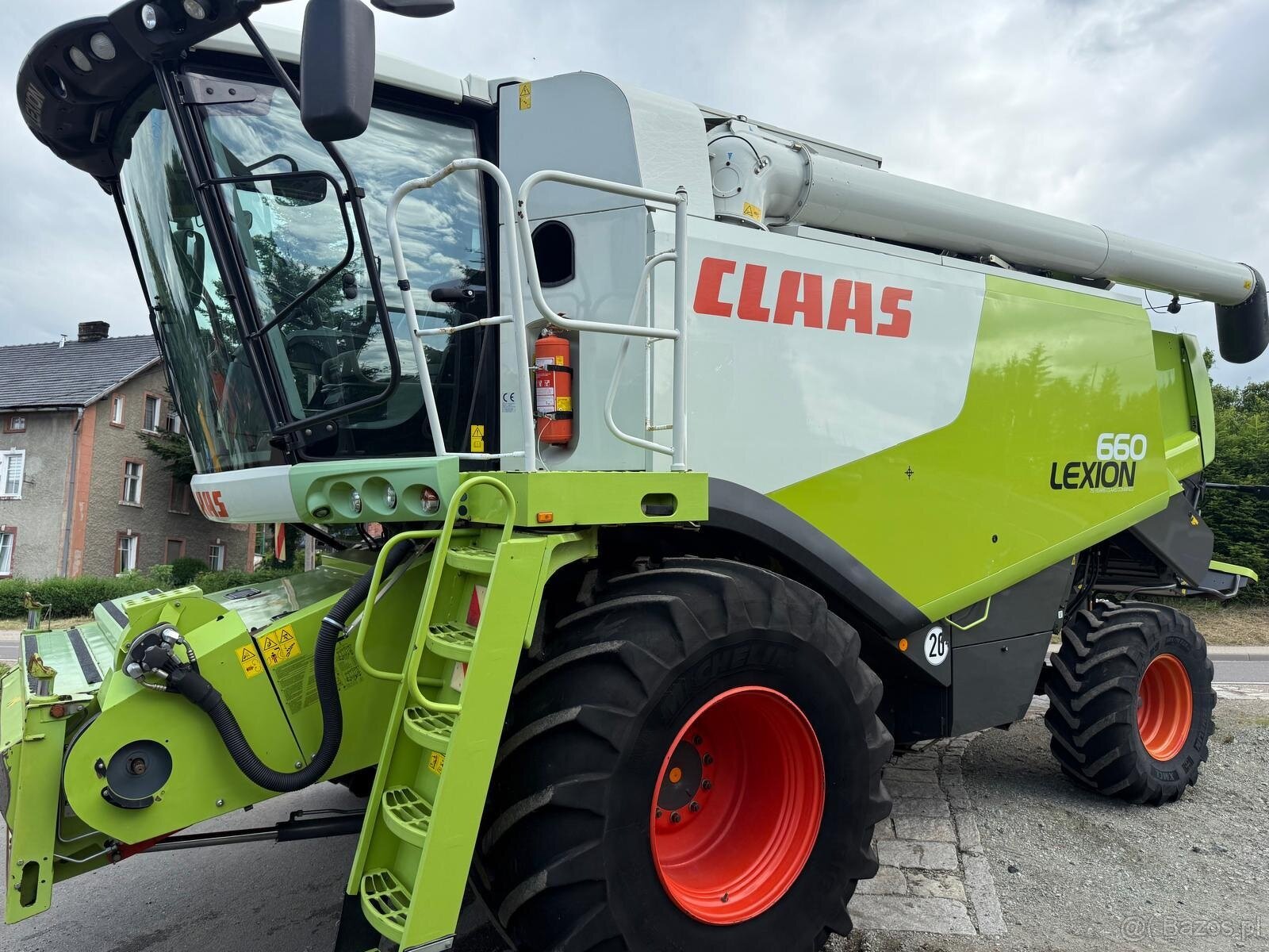 Kombajn zbożowy Claas Lexion 660 heder V750 rok pro 2011 spr - 9