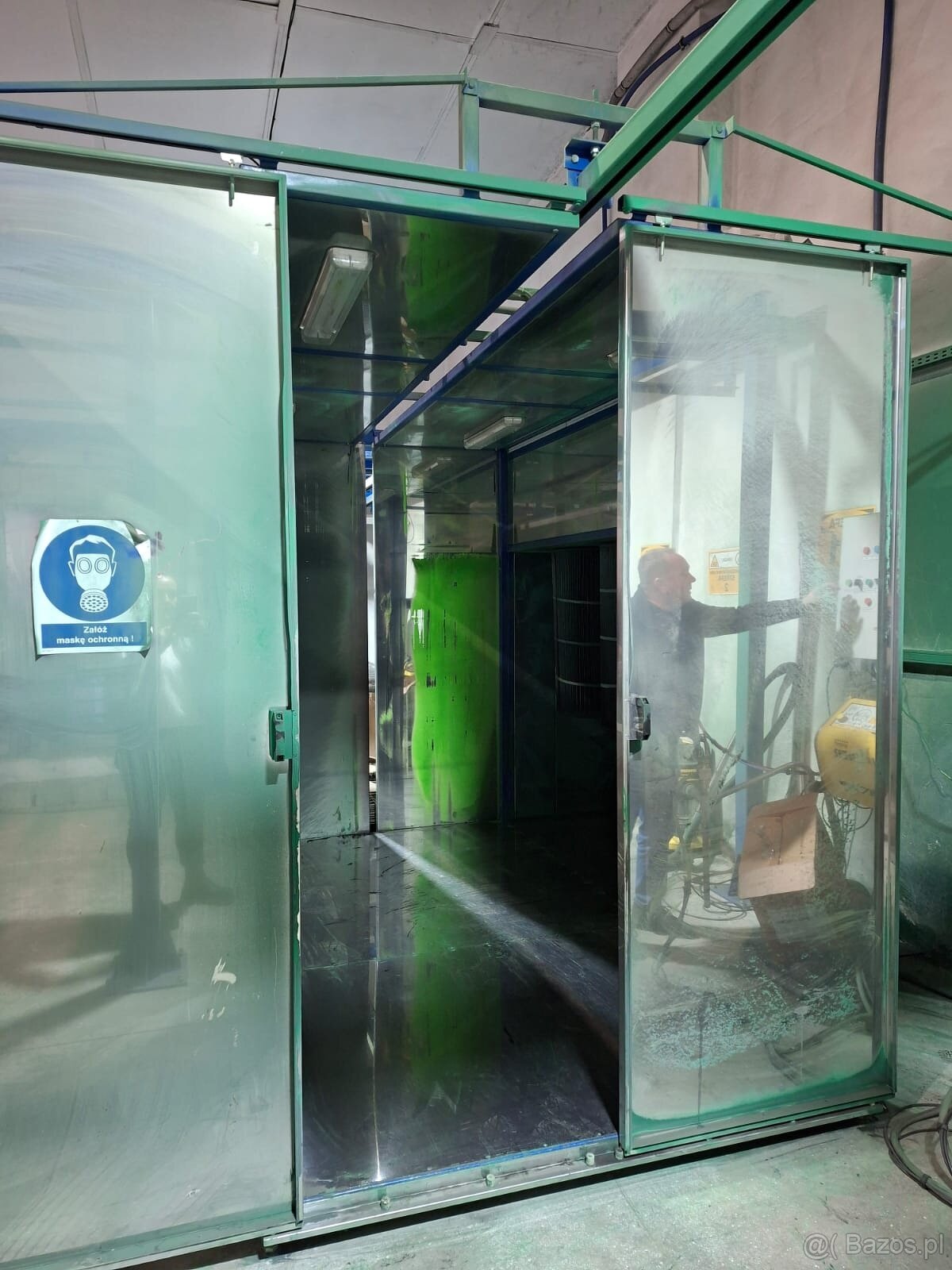 Kompletna linia lakierni proszkowej, kabina + piec + Wagner - 9