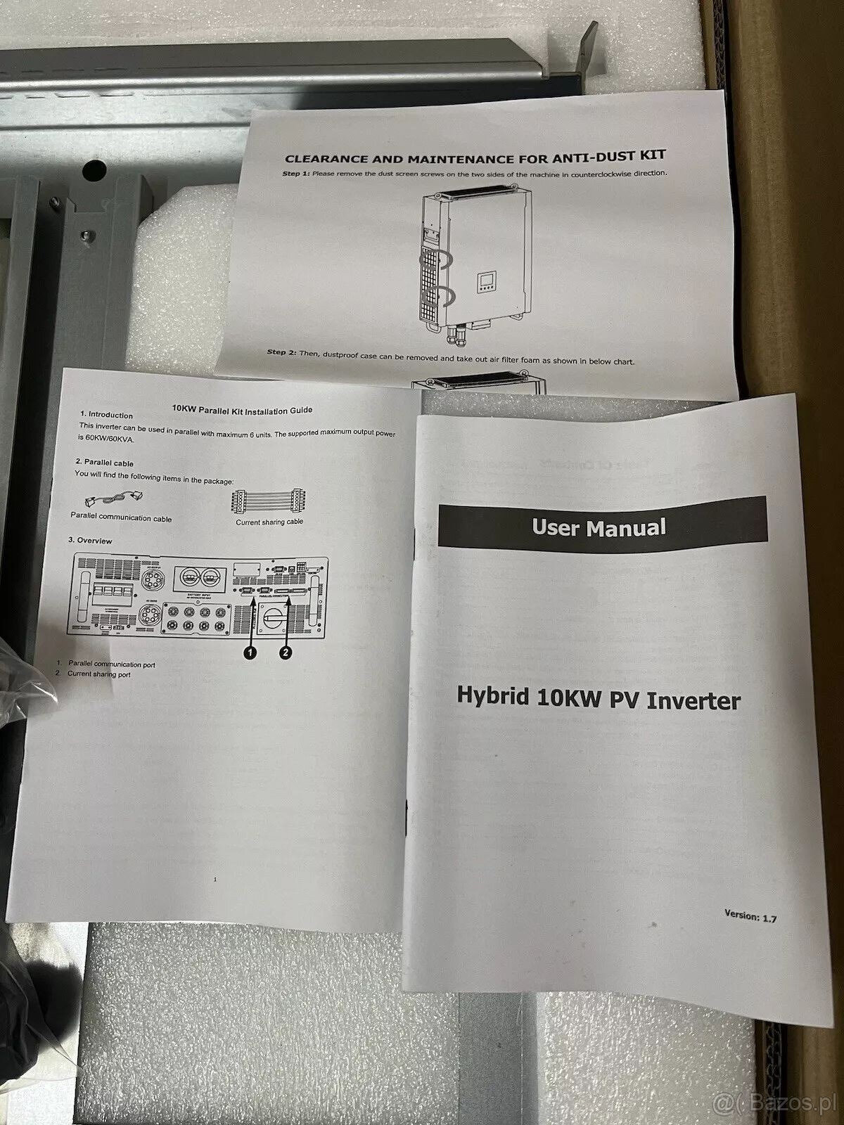 Falownik hybrydowy EASUN 10 kW 48 V, zasilanie solarne poza - 9