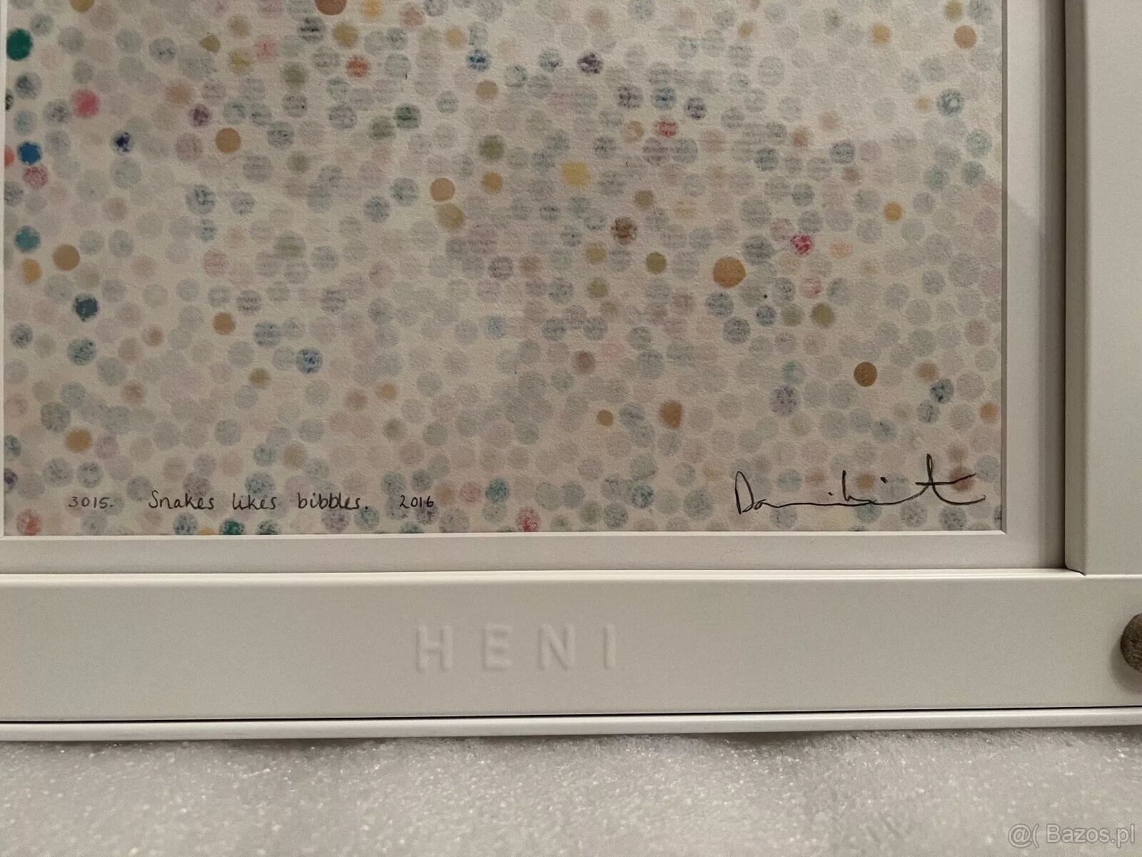 DAMIEN HIRST Waluta „Węże lubią Bibbles” w ramce HENI. Malow - 9