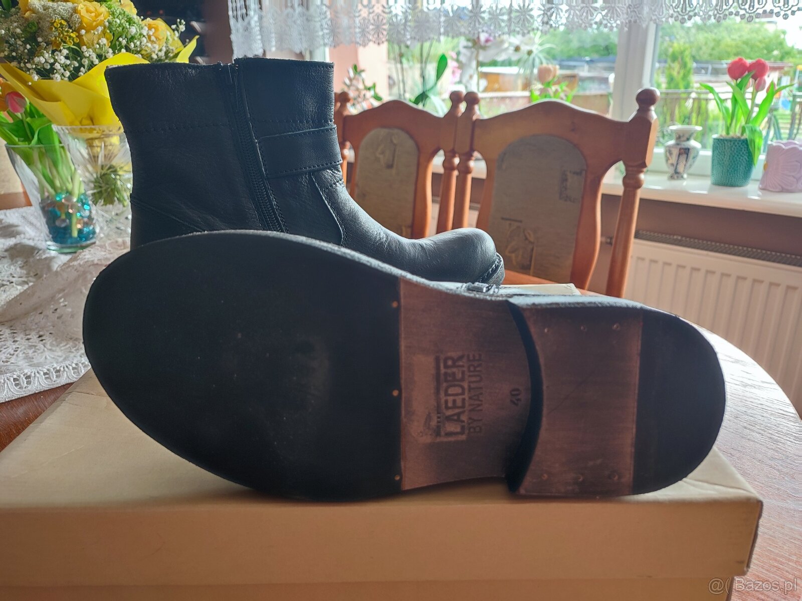 Buty męskie skórzane motocyklowe - 9