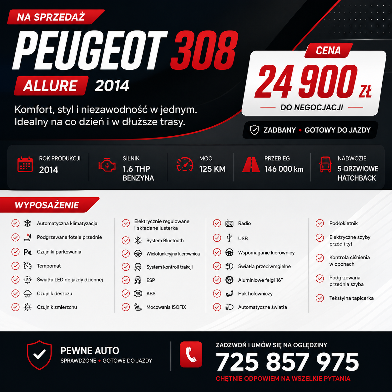 Peugeot 308 1.6 THP Allure 2014 - 9