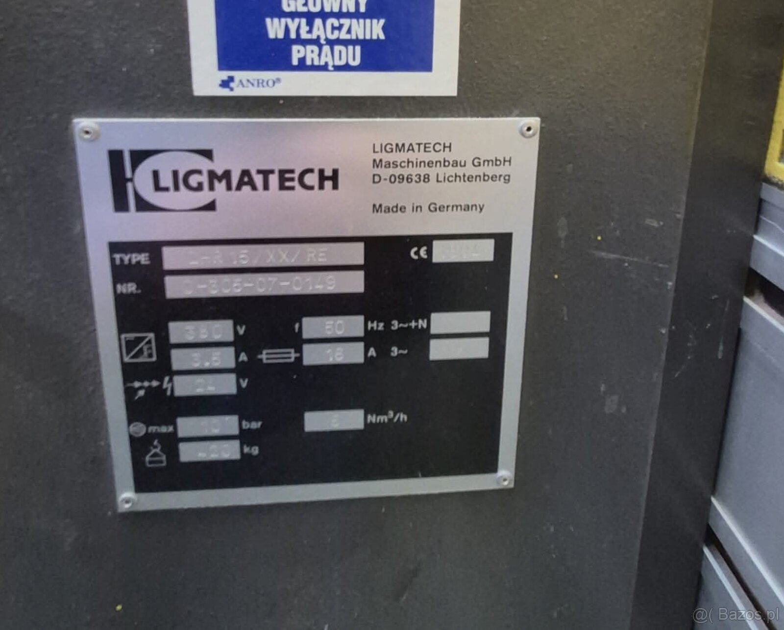 Szlifierka do krawędzi ARMINIUS SP 15 z powrotem LIGMATECH Z - 9