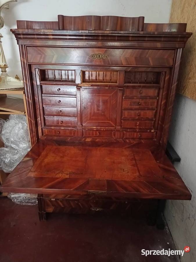 Oryginalna sekretera Biedermeier - 9