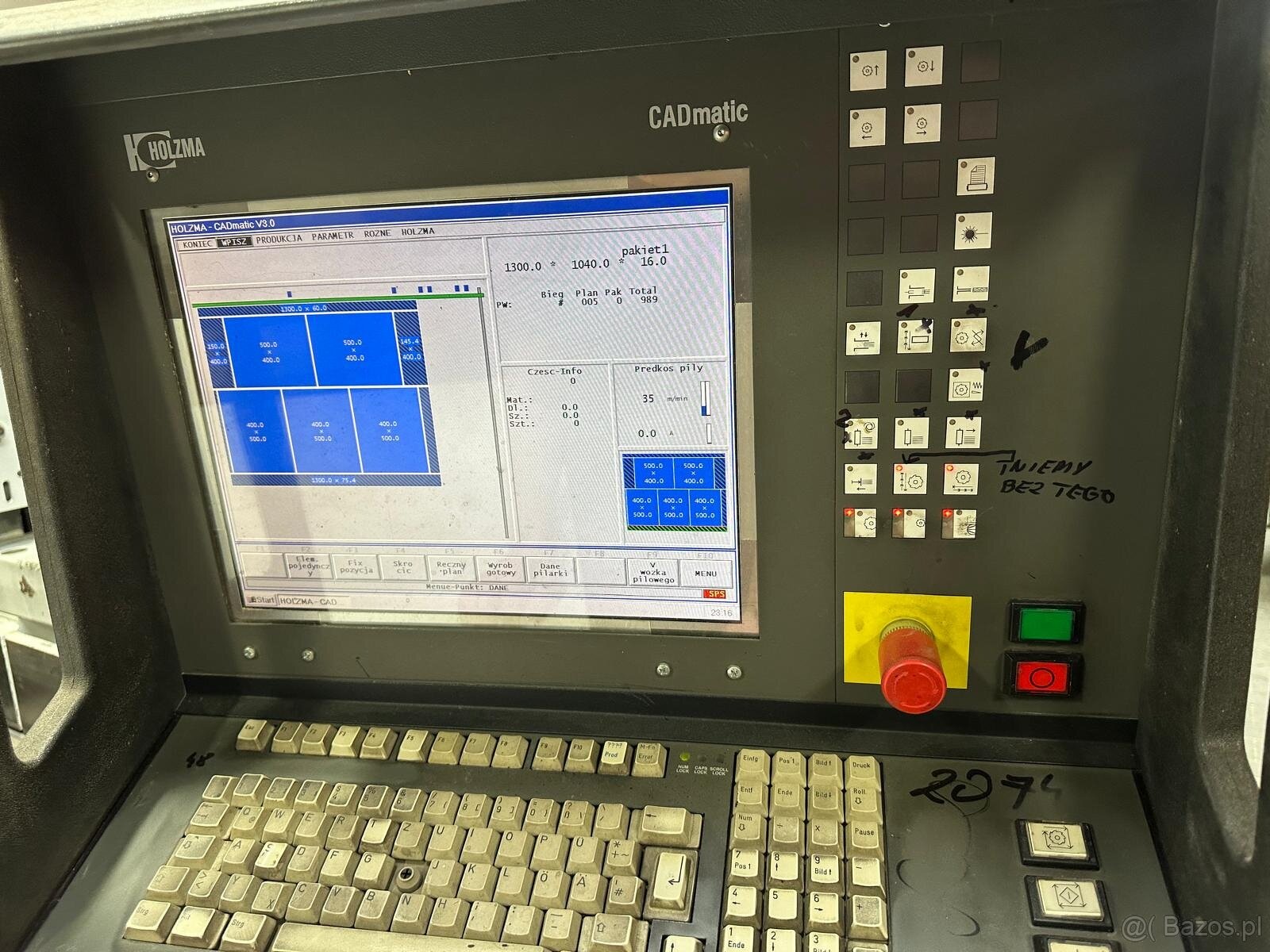 Piła panelowa HOLZMA HPP 11/43 – 1999 rok, w ciągłej eksploa - 9