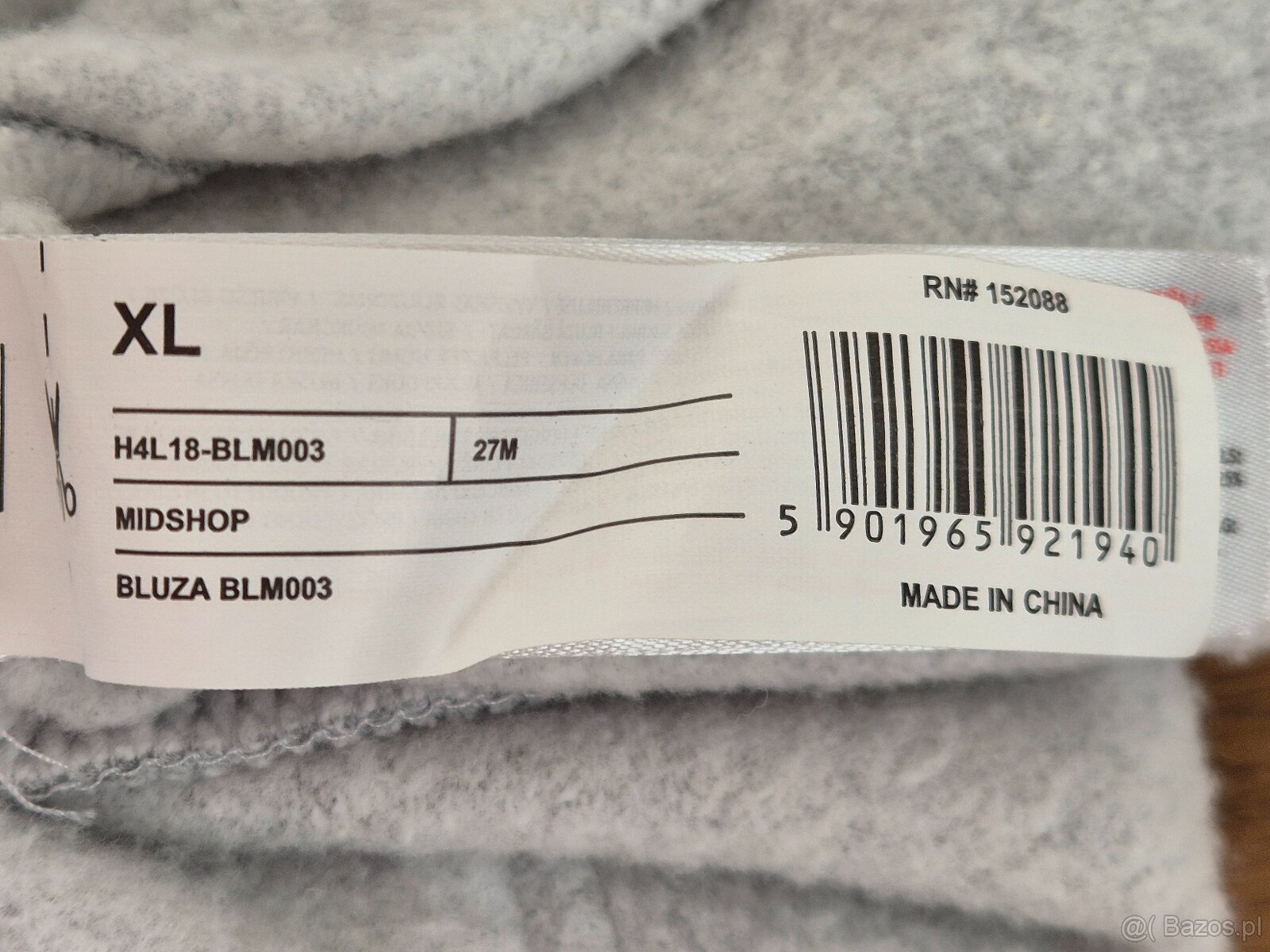 Męska ocieplana bluza z kapturem 4F - Nowa - 9