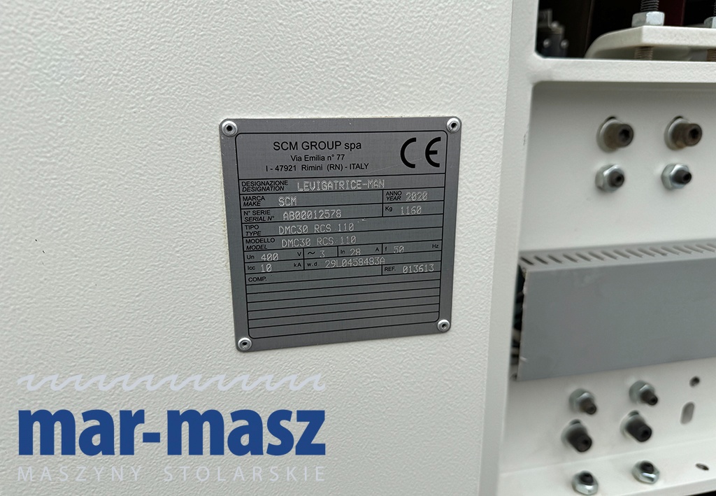 Szlifierka szerokotaśmowa SCM typ DMC30 RCS 110 - 9