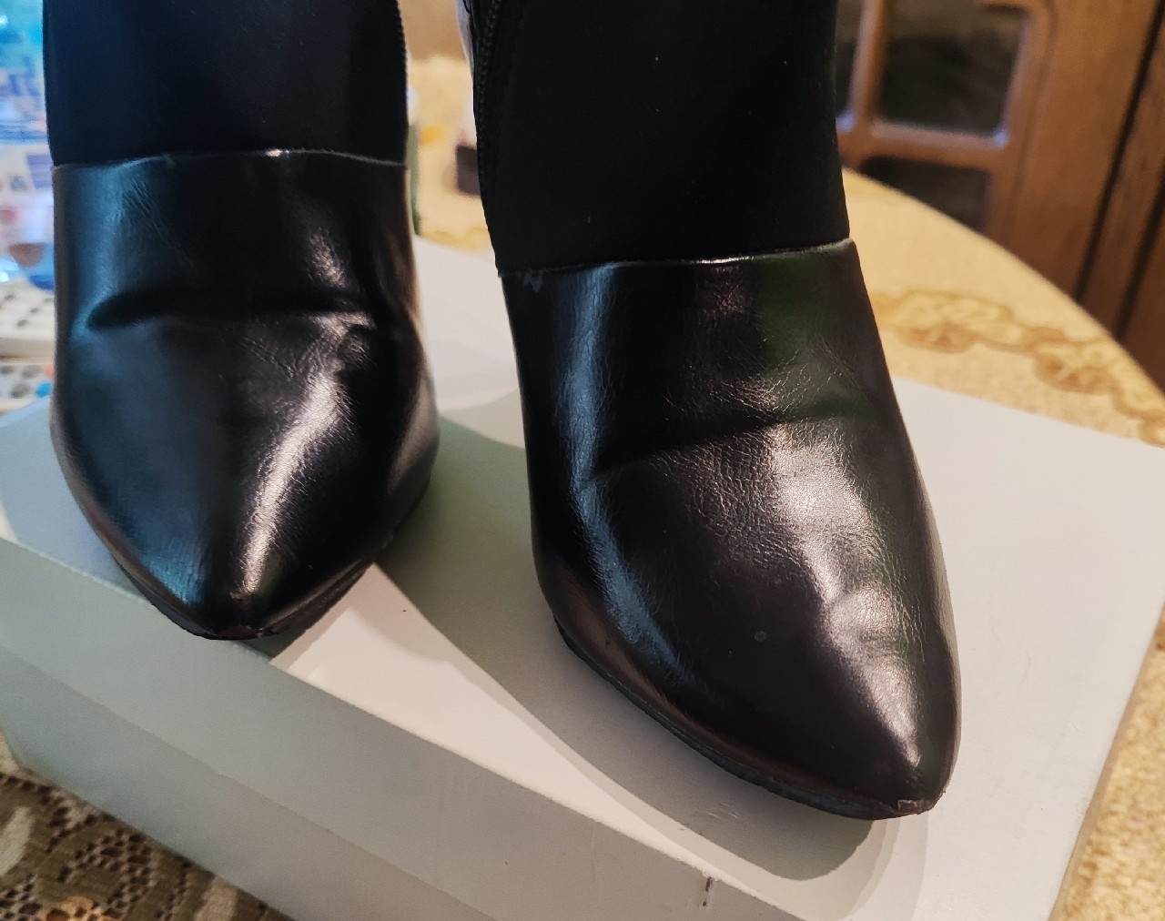 Botki czarne przed kostki, rozm. 38 - 9