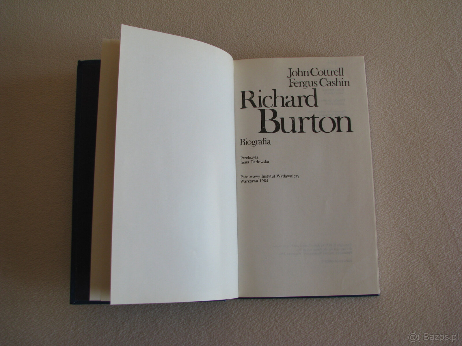 Richard Burton – biografia, John Cottrell, Fergus Cashin - 9