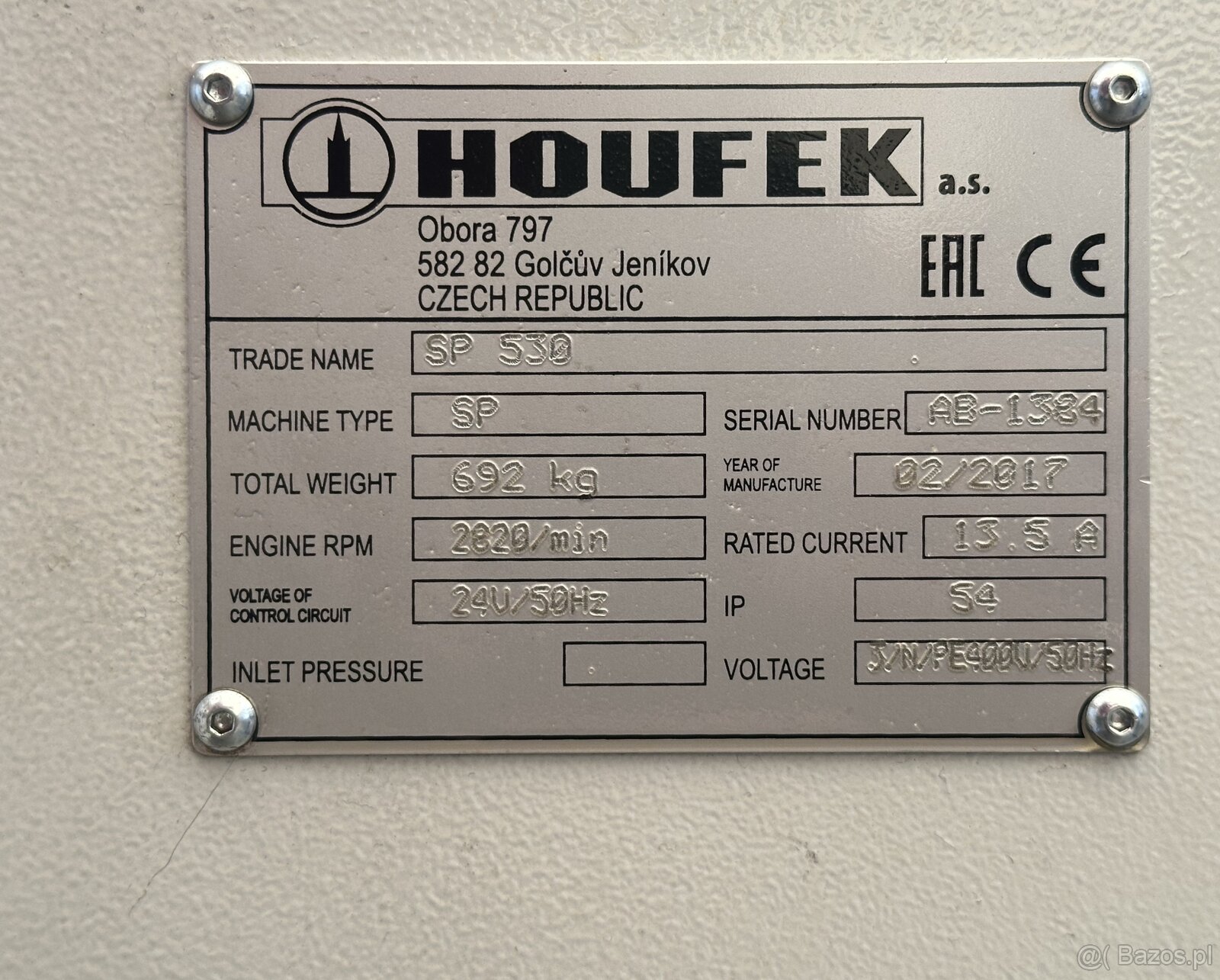 Grubościówka 530 mm | 5,5 kW | 4 noże | Elektryczny podnoszo - 9