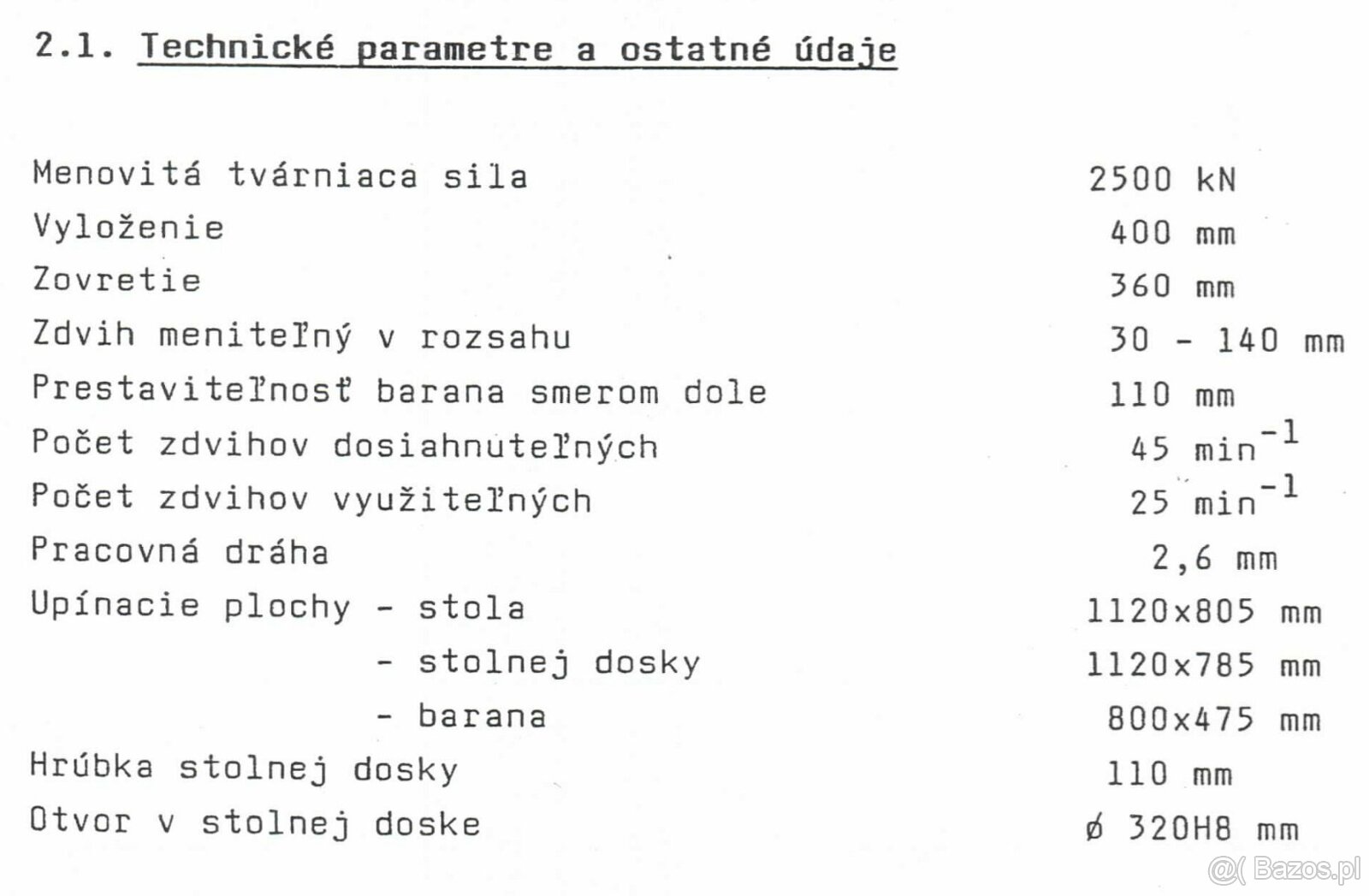 Prasa mimośrodowa LE 250 C po kapitalnym remoncie - 9