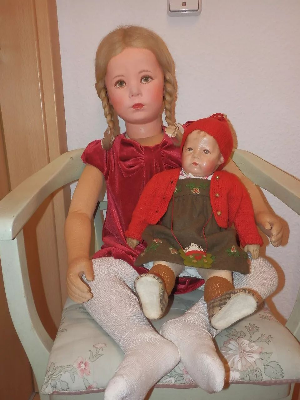 Antyczny manekin dziewczynki Käthe Kruse, muzealnej jakości, - 9