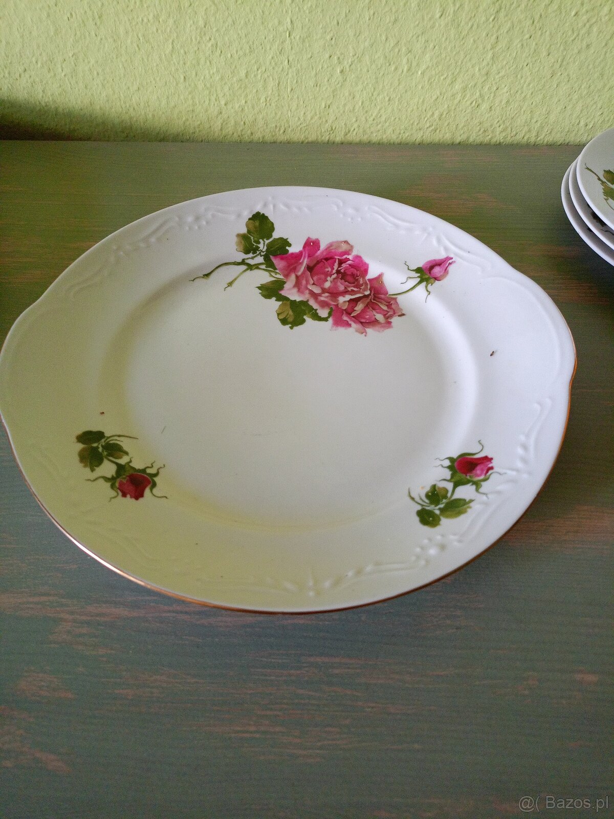 Porcelana „Włocławek”. Komplet deserowy + dzbanek do kawy. - 9