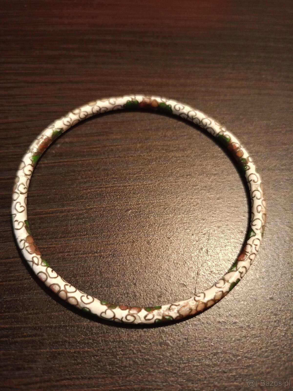 Bransoletki cloisonne chińskie motywy kwiatowe. 8 sztuk. - 9