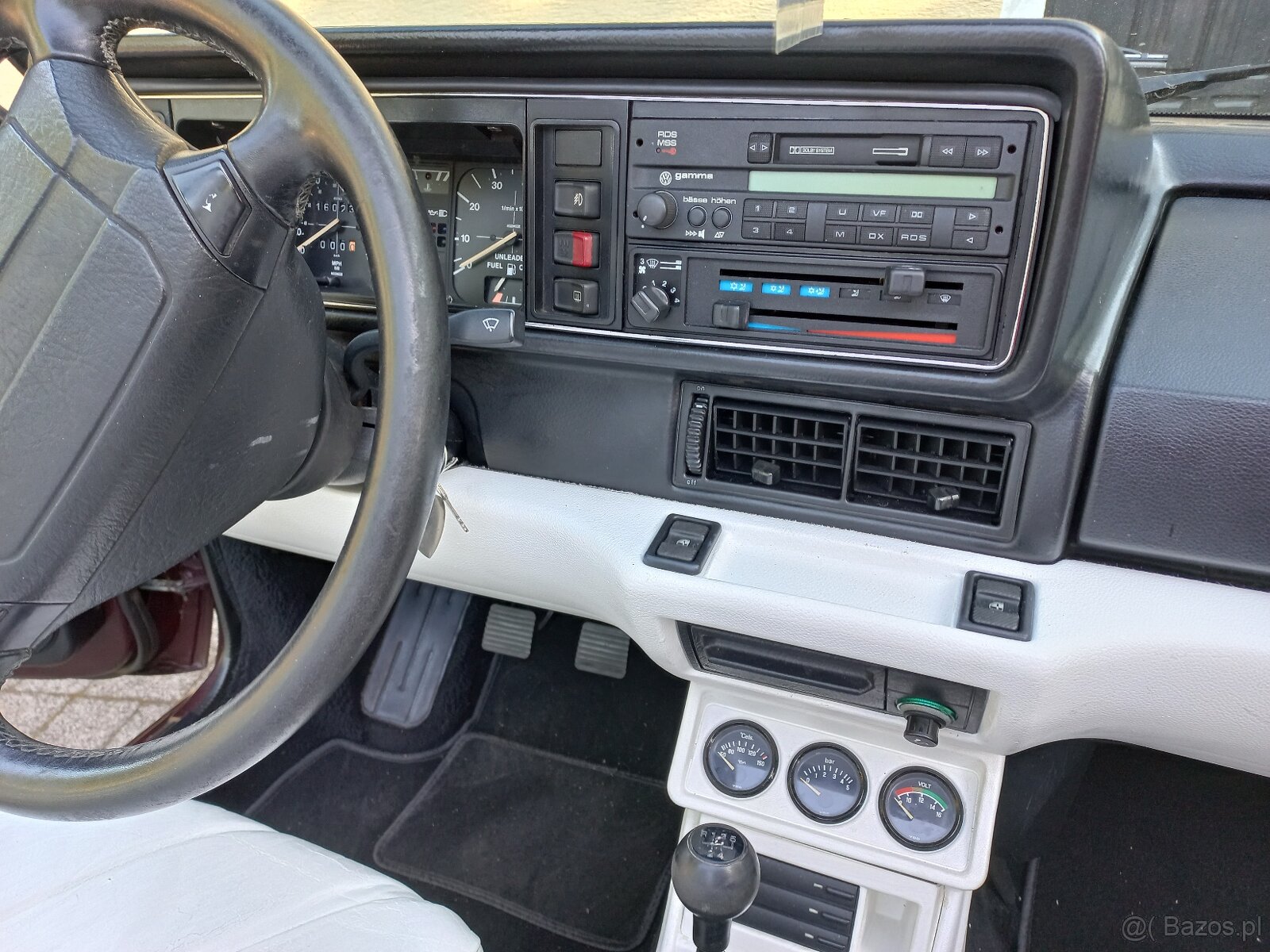 vw golf mk1 cabrio klima skóry kamann bez rdzy oryginał - 9