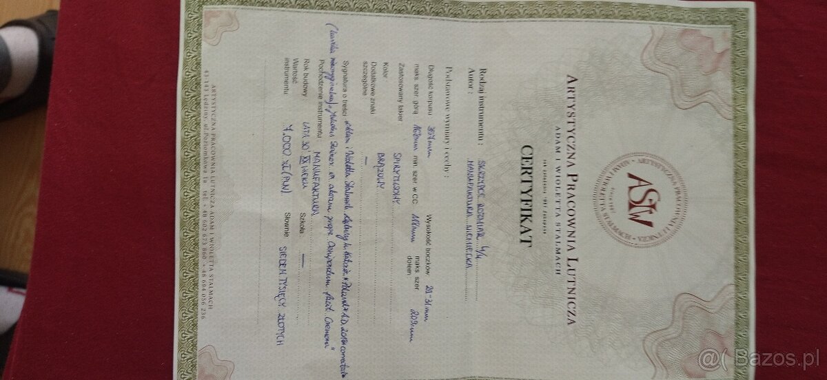 Skrzypce 4/4 z Pracowni Lutniczej Stelmach - 9