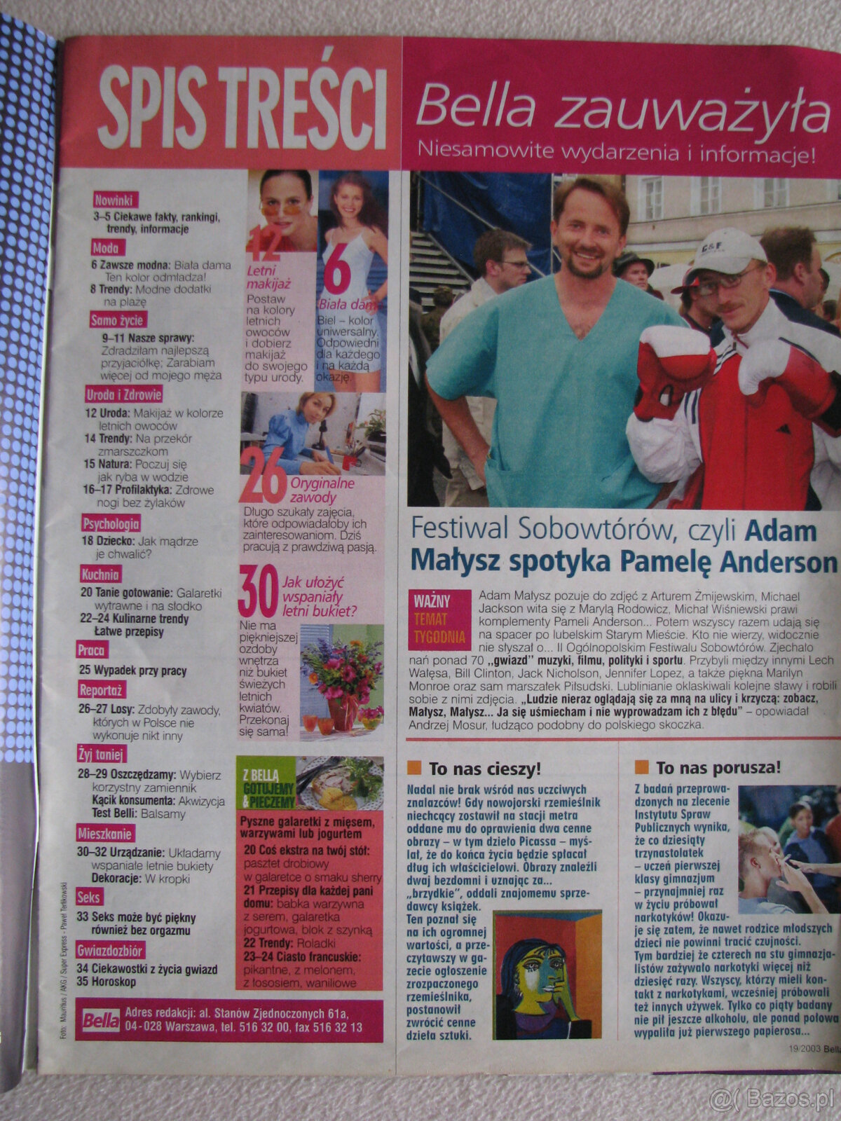 Magazyn Bella nr 18, 19 i 28 z 2003 r. - 9