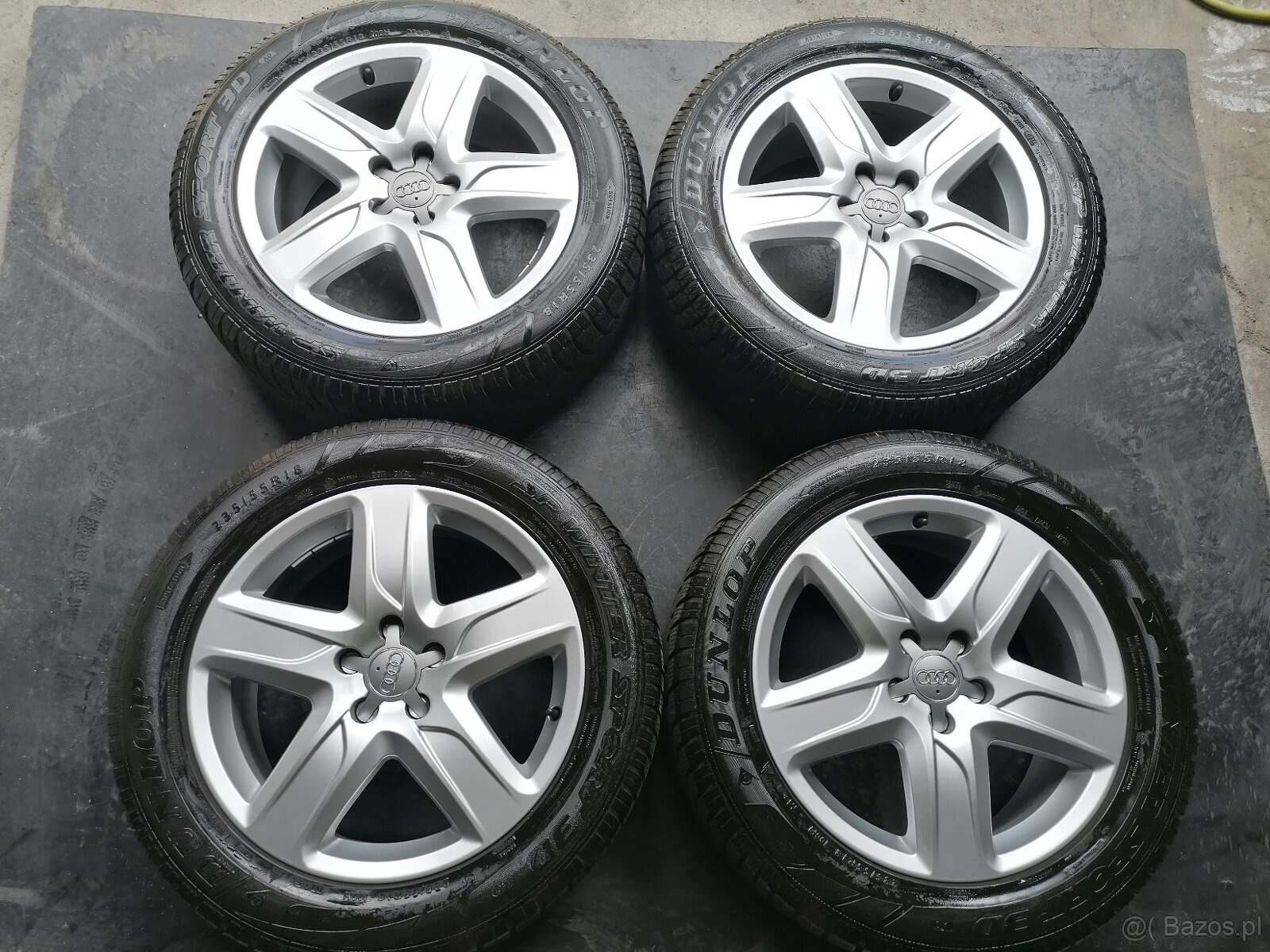 Felgi aluminiowe=5x112=orig. AUDI=z oponami=235/55 R18 - 9