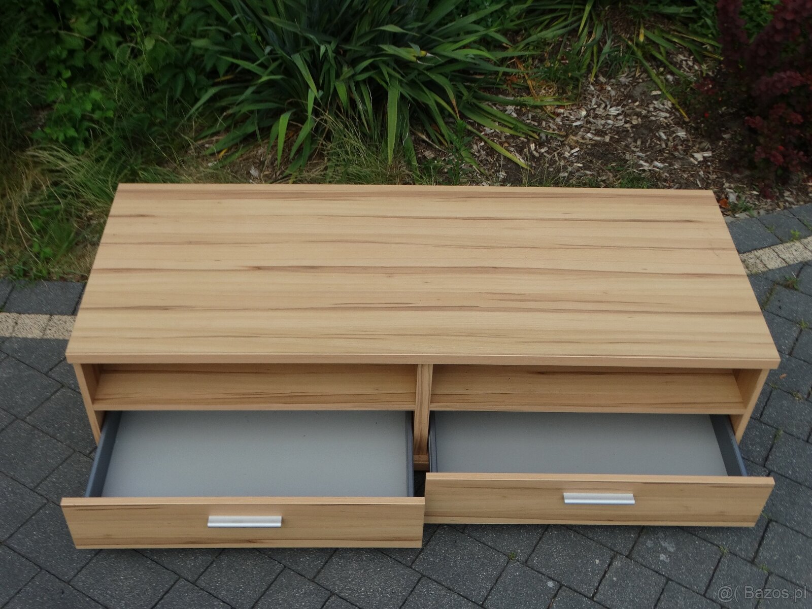 Zestaw mebli + stół szklano-drewniany - 9