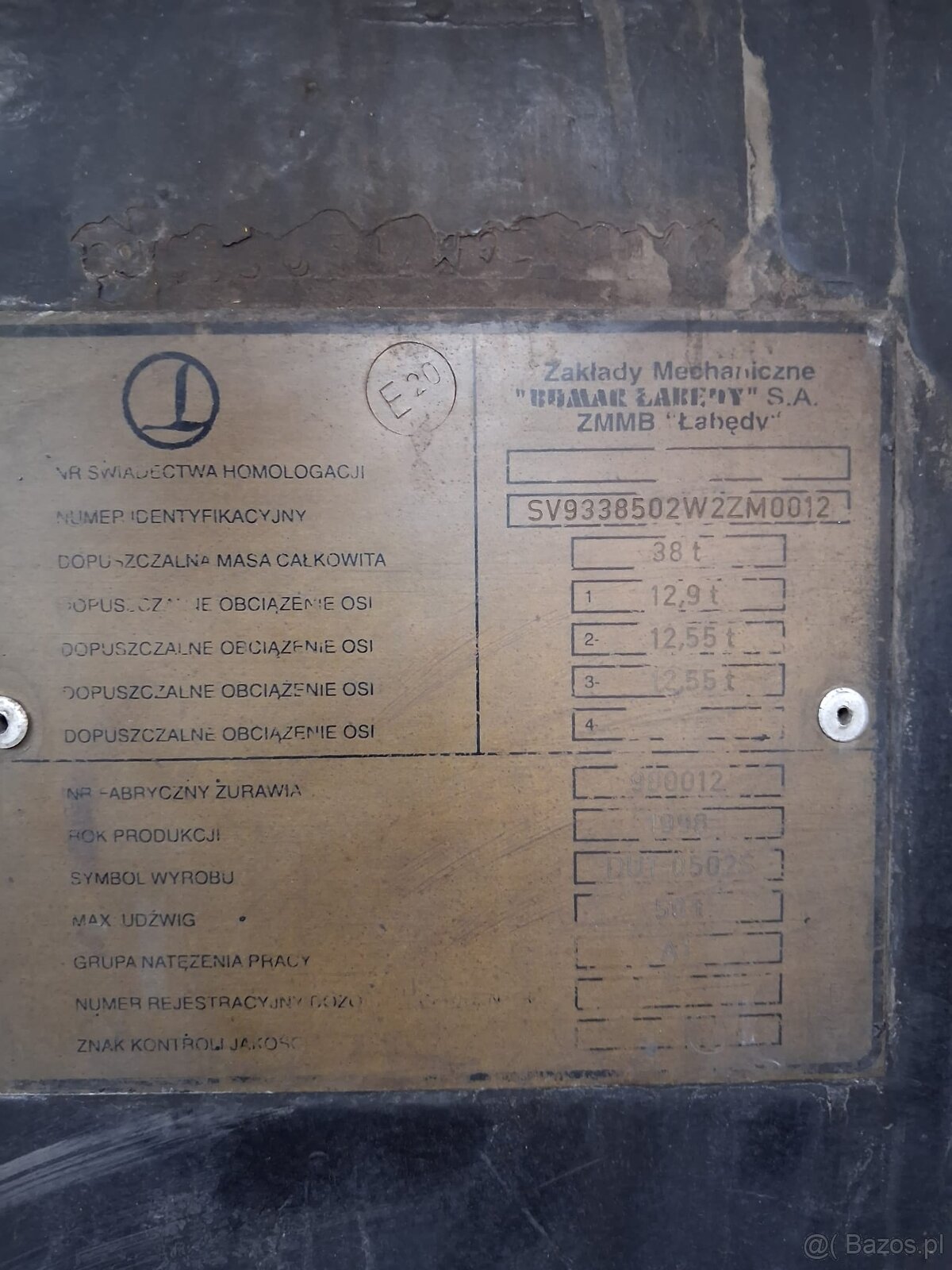 Żuraw samojezdny BUMAR DUT 0502 S (50t) – w pełni sprawny - 9