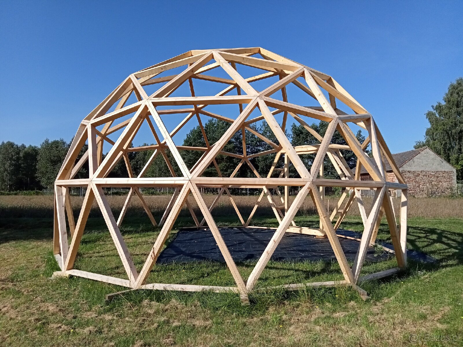 Kopuła geodezyjna 35m2. Glamping - zadaszenia basenu. - 9