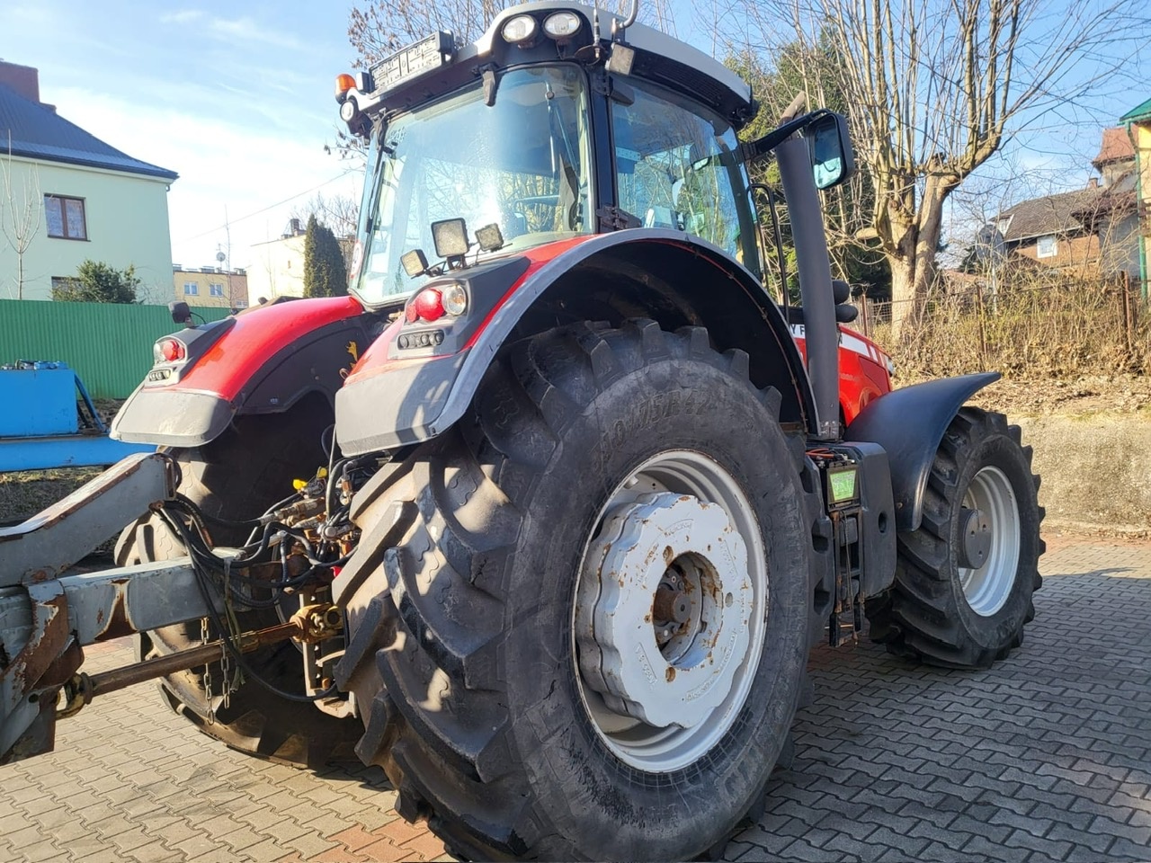 Rębak Jenz 582 z Ciągnikiem Massey Ferguson 8680 - 9