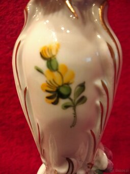 Stara niemiecka porcelana Świecznik sygnowany Gottfried Schi - 9