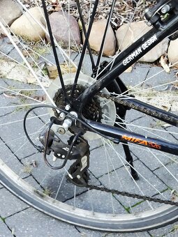 Klasyczny niemiecki rower miejski MIFA z prostą ramą, bagażn - 9