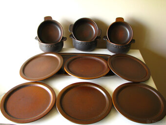 Kamionkowe miseczki z uszkami talerzyki i patera – tacka, na - 9