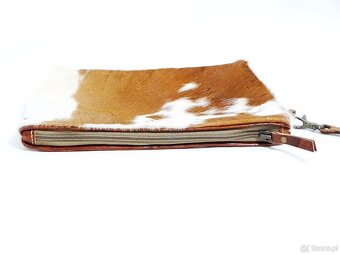 Drewniaki z naturalnej skóry bydlęcej z futrem oraz kopertów - 9