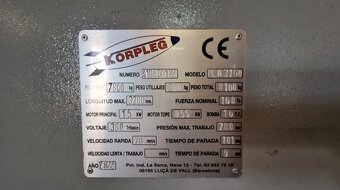 Prasa krawędziowa CNC 160 t, długość gięcia 3200 mm, 2 osie - 9