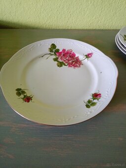 Porcelana „Włocławek”. Komplet deserowy + dzbanek do kawy. - 9