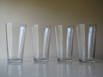 Wysoka szklanka transparentna 0,5 l pokal szklany kufel 4szt - 9