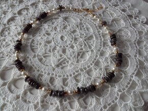 Naszyjnik masa perłowa perły - 9