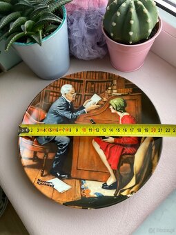 Talerz kolekcjonerski Norman Rockwell vintage ozdoba 1986 - 9