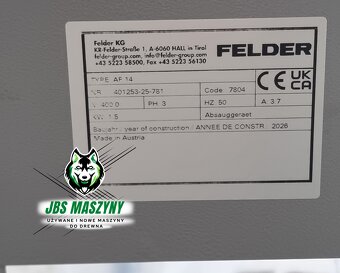 NOWE Odciągi Trocin/ Wentylator/ Felder AF 14 /AF 12/ DWA MO - 9