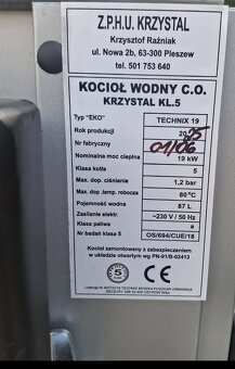 Kocioł na eko groszek 19kW/180m2 Wyprzedaż - 9